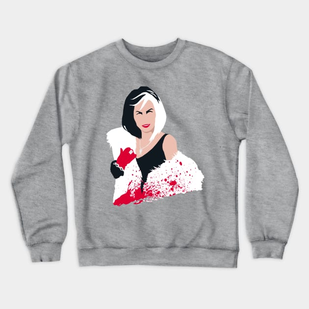 Cruella De Vil Crewneck Sweatshirt by Stefano24